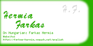 hermia farkas business card